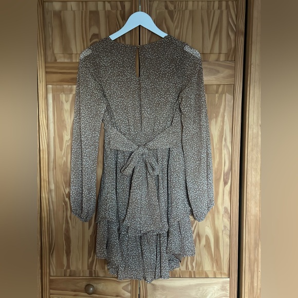 Woman’s Neutral Tie Back Dress - Picture 2 of 2